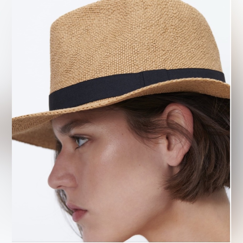 ROBBIN TRIM WOVEN HAT